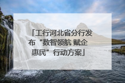 工行河北省分行发布“数智领航 赋企惠民”行动方案
