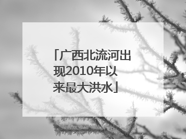 广西北流河出现2010年以来最大洪水