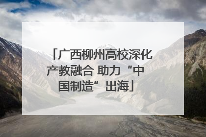 广西柳州高校深化产教融合 助力“中国制造”出海