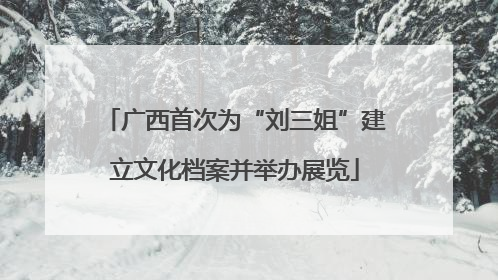 广西首次为“刘三姐”建立文化档案并举办展览