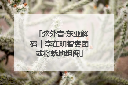 弦外音·东亚解码｜李在明智囊团或将就地组阁