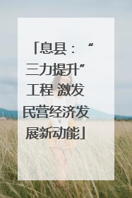 息县：“三力提升”工程 激发民营经济发展新动能