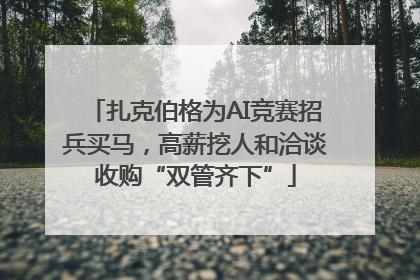 扎克伯格为AI竞赛招兵买马，高薪挖人和洽谈收购“双管齐下”
