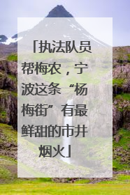 执法队员帮梅农，宁波这条“杨梅街”有最鲜甜的市井烟火