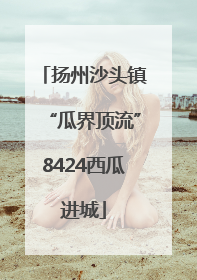 扬州沙头镇“瓜界顶流”8424西瓜进城