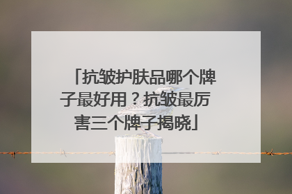 抗皱护肤品哪个牌子最好用？抗皱最厉害三个牌子揭晓