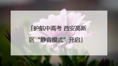 护航中高考 西安高新区“静音模式”开启
