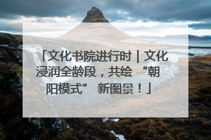 文化书院进行时｜文化浸润全龄段，共绘 “朝阳模式” 新图景！