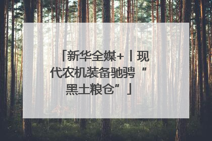 新华全媒+丨现代农机装备驰骋“黑土粮仓”