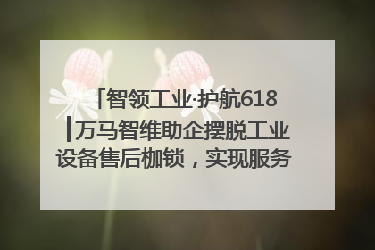 智领工业·护航618┃万马智维助企摆脱工业设备售后枷锁，实现服务与效能价值共振！