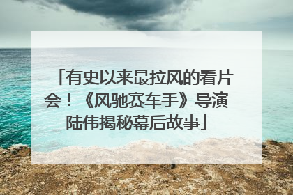 有史以来最拉风的看片会！《风驰赛车手》导演陆伟揭秘幕后故事