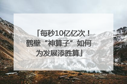 每秒10亿亿次！鹤壁“神算子”如何为发展添胜算