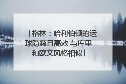 格林：哈利伯顿的运球隐蔽且高效 与库里和欧文风格相似