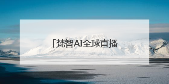 梵智AI全球直播发布会，开启创业者的数字新纪元