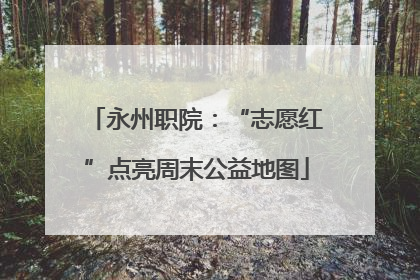 永州职院：“志愿红”点亮周末公益地图