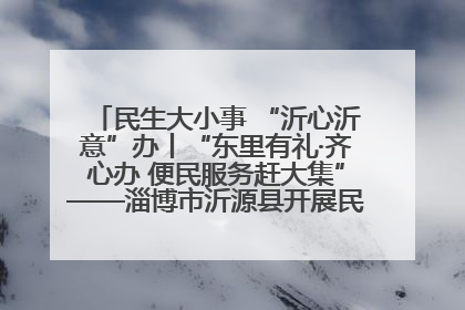 民生大小事 “沂心沂意”办丨“东里有礼·齐心办 便民服务赶大集”——淄博市沂源县开展民生政策宣传活动