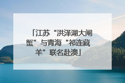 江苏“洪泽湖大闸蟹”与青海“祁连藏羊”联名赴澳