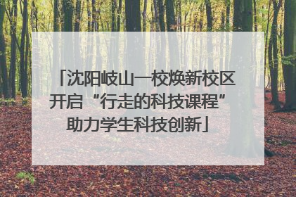 沈阳岐山一校焕新校区开启“行走的科技课程”助力学生科技创新
