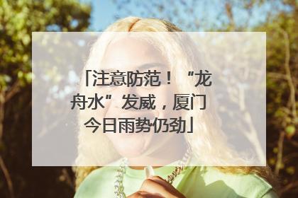 注意防范！“龙舟水”发威，厦门今日雨势仍劲