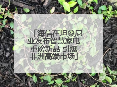 海信在坦桑尼亚发布智慧家电重磅新品 引爆非洲高端市场