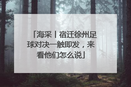海采丨宿迁徐州足球对决一触即发，来看他们怎么说