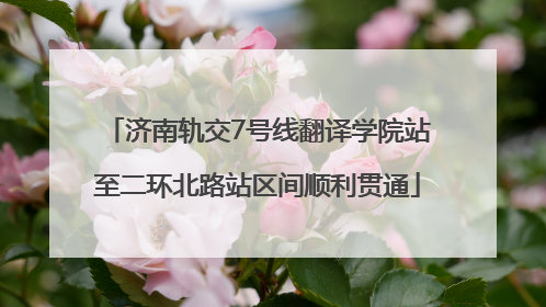 济南轨交7号线翻译学院站至二环北路站区间顺利贯通