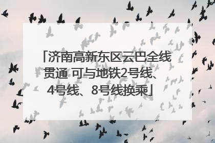 济南高新东区云巴全线贯通 可与地铁2号线、4号线、8号线换乘