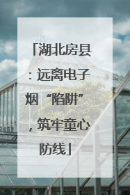 湖北房县：远离电子烟“陷阱”，筑牢童心防线