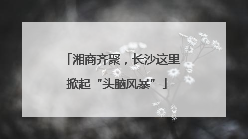 湘商齐聚，长沙这里掀起“头脑风暴”