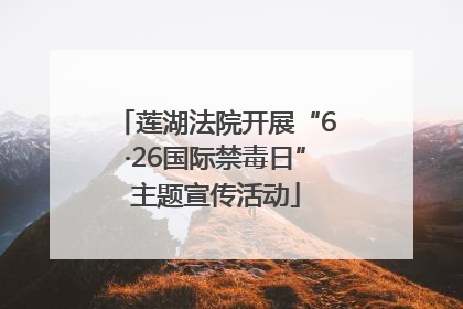 莲湖法院开展“6·26国际禁毒日”主题宣传活动