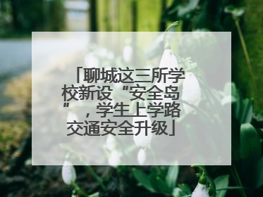 聊城这三所学校新设“安全岛”，学生上学路交通安全升级