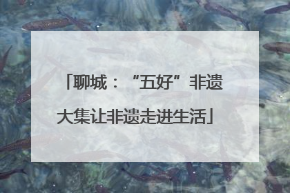聊城：“五好”非遗大集让非遗走进生活
