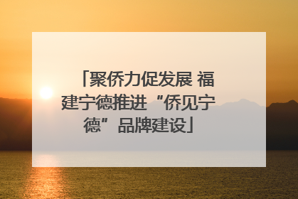 聚侨力促发展 福建宁德推进“侨见宁德”品牌建设