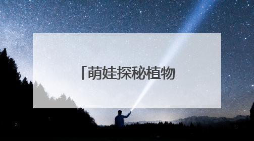 萌娃探秘植物王国：从“会飞的种子”到“善变的绣球花”