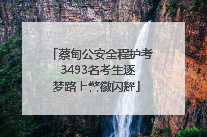 蔡甸公安全程护考 3493名考生逐梦路上警徽闪耀