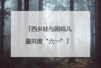 西乡娃与困境儿童共度“六一”