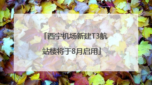 西宁机场新建T3航站楼将于8月启用