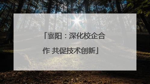 襄阳：深化校企合作 共促技术创新