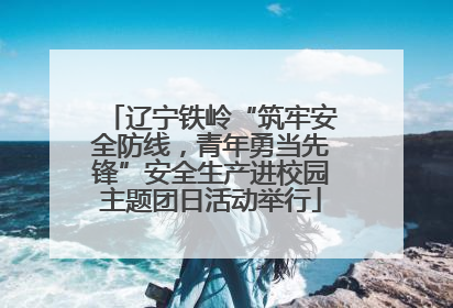 辽宁铁岭“筑牢安全防线，青年勇当先锋”安全生产进校园主题团日活动举行