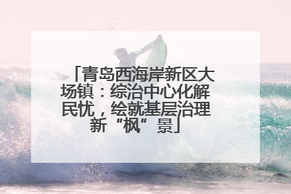 青岛西海岸新区大场镇：综治中心化解民忧，绘就基层治理新“枫”景