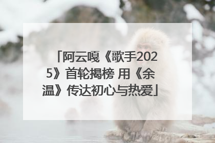 阿云嘎《歌手2025》首轮揭榜 用《余温》传达初心与热爱