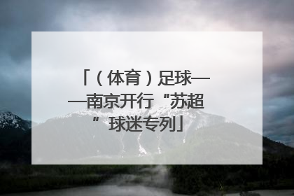 （体育）足球——南京开行“苏超”球迷专列