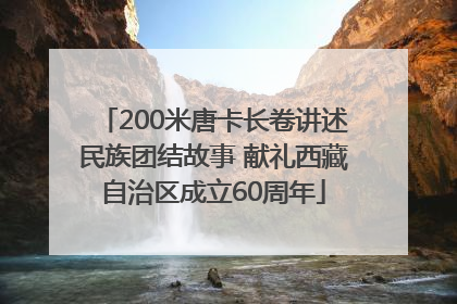 200米唐卡长卷讲述民族团结故事 献礼西藏自治区成立60周年
