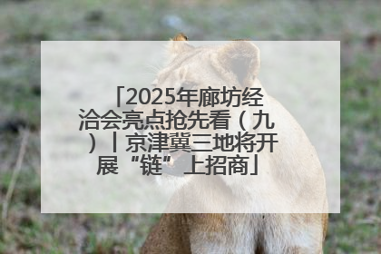 2025年廊坊经洽会亮点抢先看（九）丨京津冀三地将开展“链”上招商