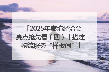 2025年廊坊经洽会亮点抢先看（四）丨搭建物流服务“样板间”