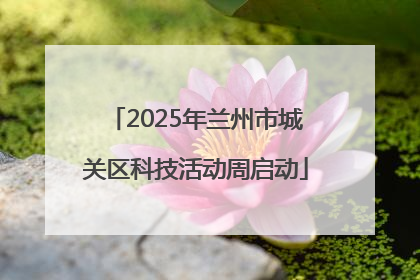 2025年兰州市城关区科技活动周启动