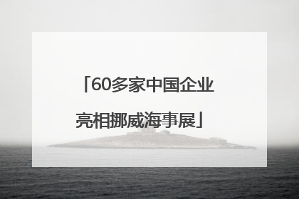 60多家中国企业亮相挪威海事展
