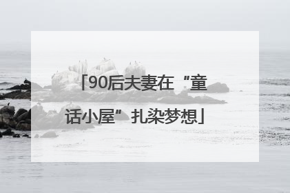 90后夫妻在“童话小屋”扎染梦想