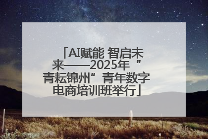 AI赋能 智启未来——2025年“青耘锦州”青年数字电商培训班举行
