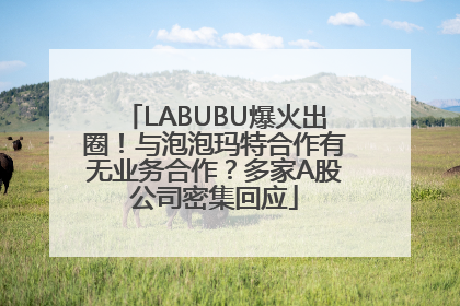 LABUBU爆火出圈！与泡泡玛特合作有无业务合作？多家A股公司密集回应